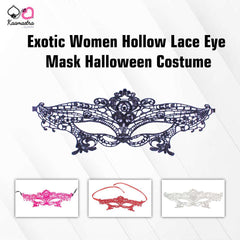 Kaamastra Exotic Women Hollow Lace Eye Mask Halloween Costume