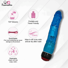 Realistic Dildo Vibrator For Women-Blue