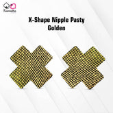 Kaamastra X-Shape Nipple Pasty-Golden