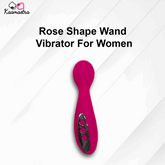 Pink rose-shaped vibrator for women on a white background with 'Kaamastra' branding.