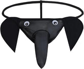 Kaamastra Wild Elephant Thong for Men - Black