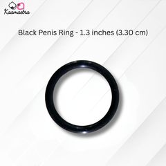 Kaamastra's Black & Red Penis Ring – 1.3, 1.5 & 2 Inches | Size Variants