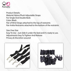 Buy Under Bed Restraint System - Adjustable Nylon/Plush Straps | Kaamastra