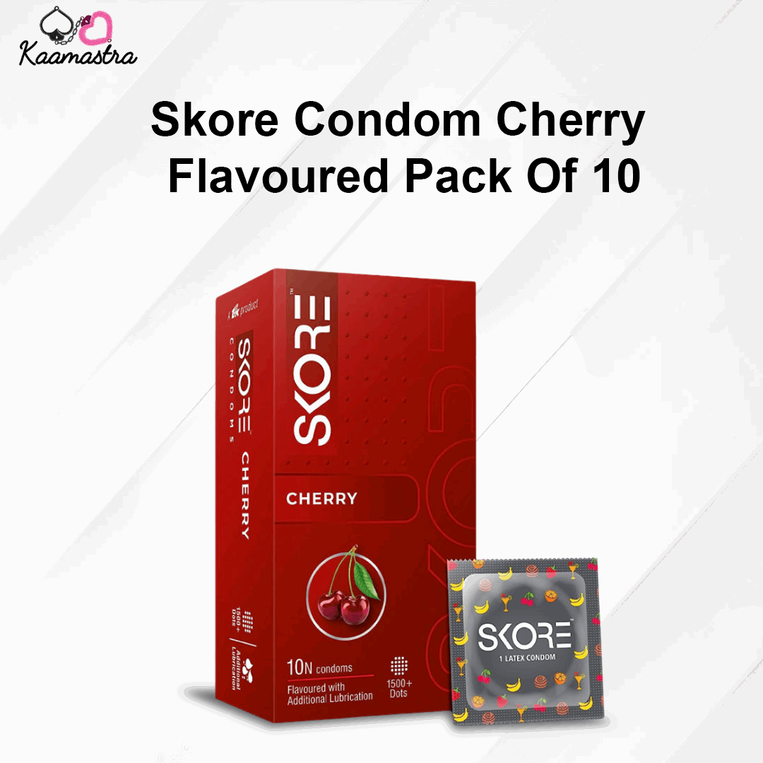 Skore Condom Cherry Flavoured Pack Of 10