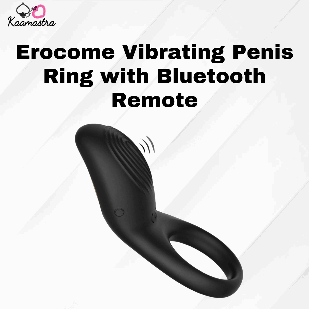 Kaamastra Erocome Bluetooth vibrating penis ring with remote control - 8 vibration modes