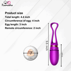 FOXSHOW egg dimensions – 4.4-inch length, 4-inch circumference