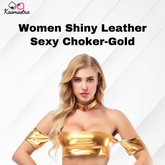 Neck Chowker golden on Kaamastra