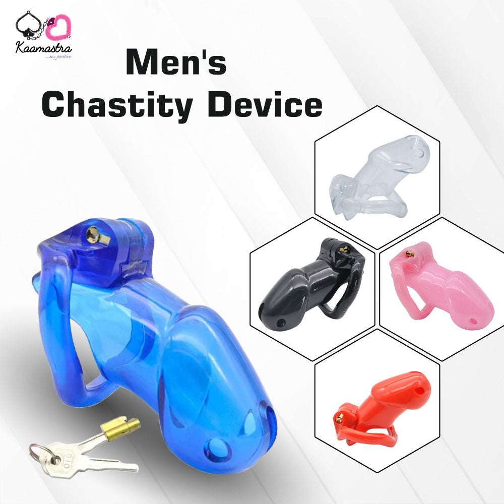 Kaamastra Men's Chastity Device – Multi-Color Options with Adjustable Rings