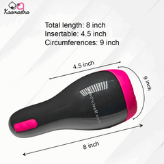 Male masturbator with vibrator