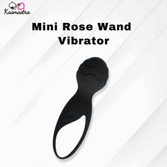 Kaamastra Mini Rose Wand vibrator – floral-shaped pleasure device with 10 vibration modes