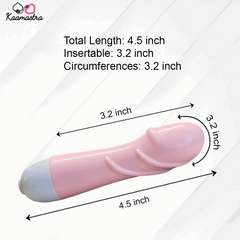 Product dimensions: 4.5-inch mini wand vibrator with 3.2-inch insertable length
