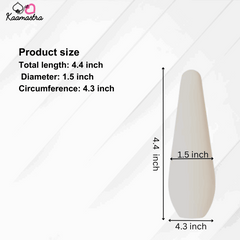 Product dimensions - 4.4-inch length, 1.5-inch diameter luxury wand