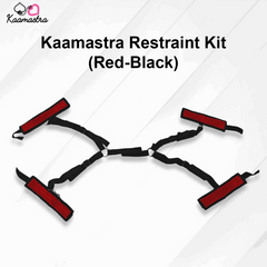 Kaamastra Restraint Kit with red and black straps on a white background