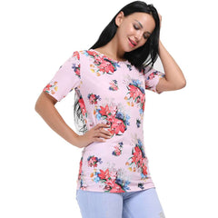 Sleeve Floral Print Women's Top