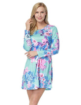 Kaamastra Floral Print Pattern Mini Length Dress