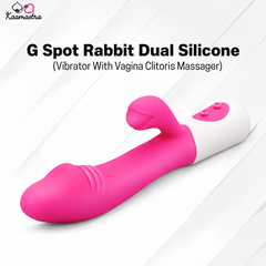 Rabbit Vibrator for G Spot and Clitoris Massager from Kaamastra