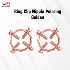 Ring Clip Nipple Peircing Golden
