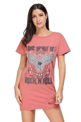 Kaamastra 'Rock N Roll' Full Size T Shirt for Women