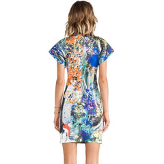 Kaamastra Sexy Half Sleeves Bodycon Dress for Women