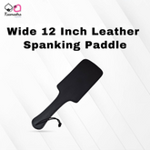 Detailed View of 12.5 Inch Leather Spanking Paddle - Perfect for Impact Play