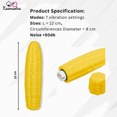 Product specs: 12cm corn vibrator with 7 speeds – under 50dB noise level