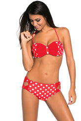 Kaamastra's Polka Dot Two-Piece Bikini Set for Women