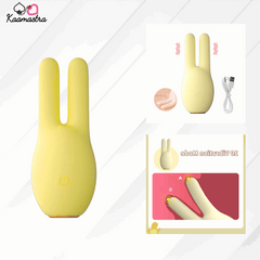 Flexible silicone bunny ears for adjustable stimulation