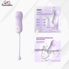 Kaamastra LILO Little Bear Vibrator product details highlighting orgasmic power and easy-to-clean silicone wrap