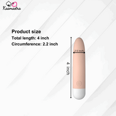Dimensions: 4-inch length, 2.2-inch circumference bullet vibe