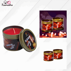 Kaamastra Sensual Hot Wax Massage Candle - Luxurious wax melts into warm massage oil
