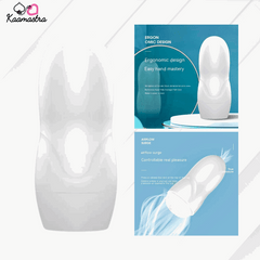 Features of Pearl Masturbation Cup: Airflow surge technology, ergonomic grip, and 3D-curved interior.