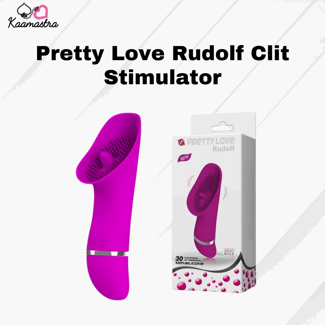 Kaamastra Pretty Love Rudolf clit stimulator with 30 vibration modes – pink pleasure toy
