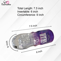 Measurement chart of a product with dimensions labeled on a white background