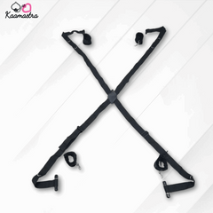 Black adjustable straps on a white background with 'Kaamastra' branding.