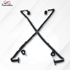 Black adjustable straps on a white background with 'Kaamastra' branding.
