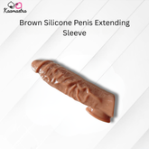 Kaamastra Brown Silicone Penis Extending Sleeve