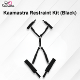 Black restraint kit with 'Kaamastra' branding on a white background