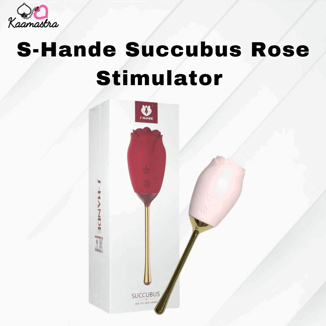 Kaamastra S-Hande Succubus Rose Stimulator – rose-shaped pleasure toy with ergonomic design