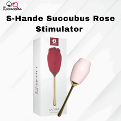 Kaamastra S-Hande Succubus Rose Stimulator – rose-shaped pleasure toy with ergonomic design