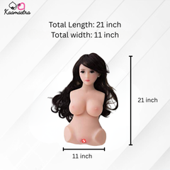Kaamastra Soft Silicone Half Body Sex Doll with Face