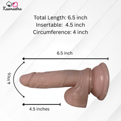 Kaamastra 6.5 Flesh Skin Realistic Suction Dildo