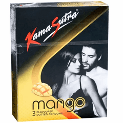 Kamasutra Condoms Mango Flavor, Pack of 3