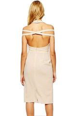 Kaamastra Pencil Fitting Sexy Shoulderless Dress