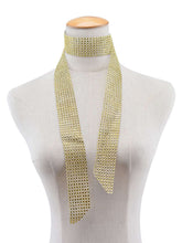 Kaamastra Thick Choker Necklace Golden