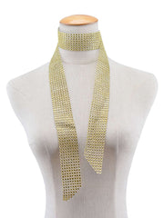Kaamastra Thick Choker Necklace Golden
