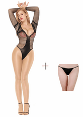 Kaamastra Black diamond net half Body-stocking & Free Thong