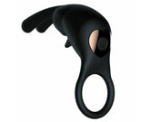 Kaamastra Black 10 Function Rabbit Vibrating Penis Ring