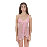 Kaamastra Pink sexy sleepwear babydoll for women