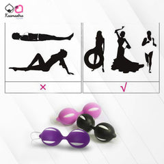 Close-up of Kaamastra Ben Wa Balls’ ergonomic design for pelvic floor training