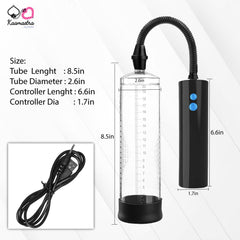 Size of penis pump on Kaamastra